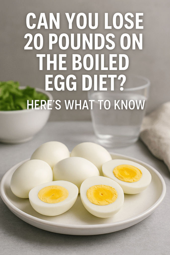 can you lose 20 pounds on the boiled egg diet
