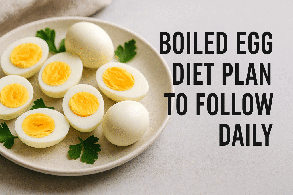 boiled egg diet plan to follow daily
