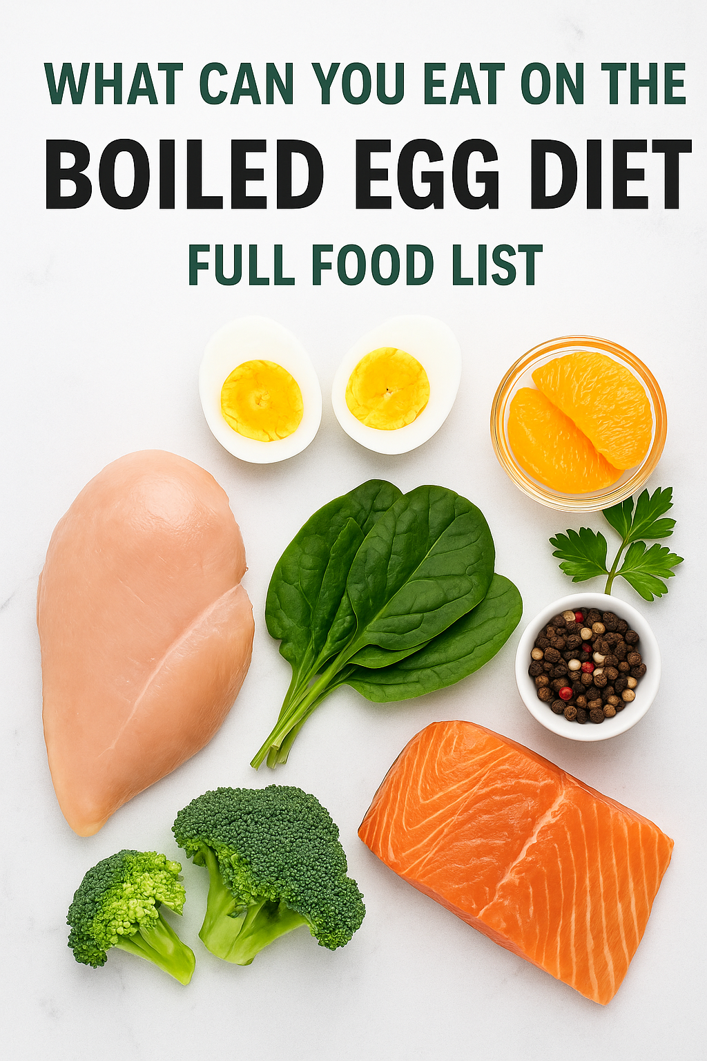 what can I eat on the boiled egg diet
