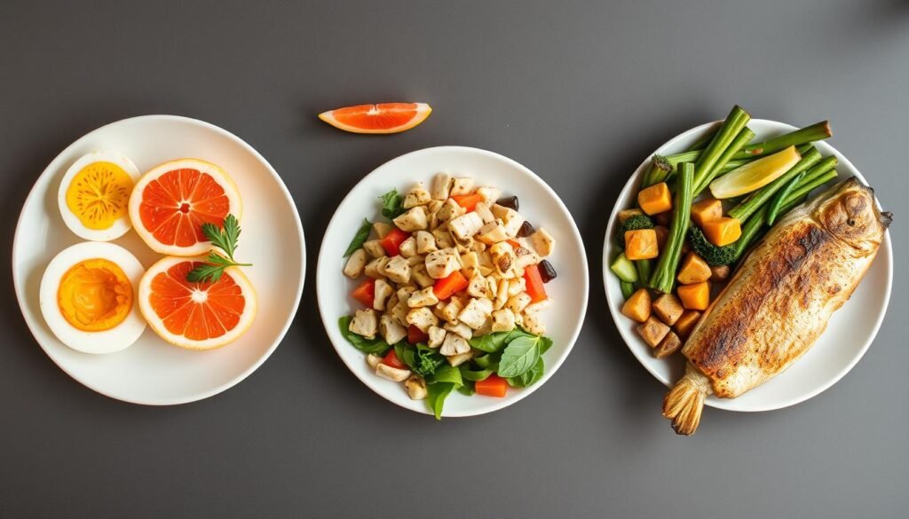 A complete day's meal plan for the Boiled Egg Diet