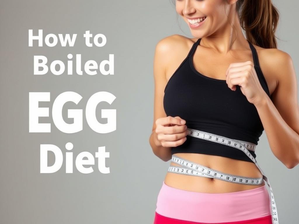 Woman measuring her waist after following the Boiled Egg Diet Woman measuring her waist after following the Boiled Egg Diet