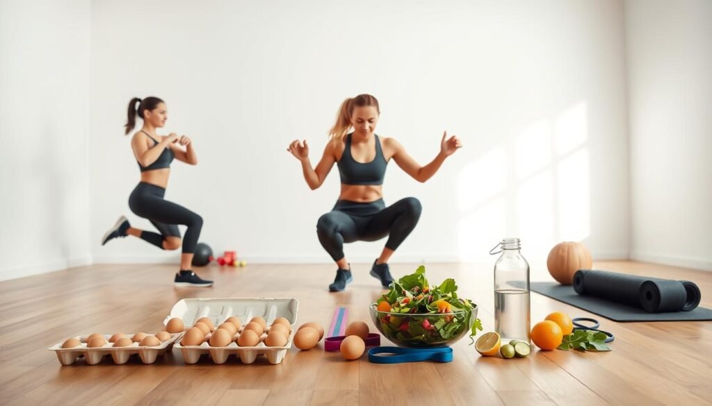 key strategies for egg diet exercise