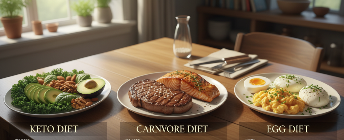 Keto vs. Carnivore vs. Egg Diet – Benefits and Risks