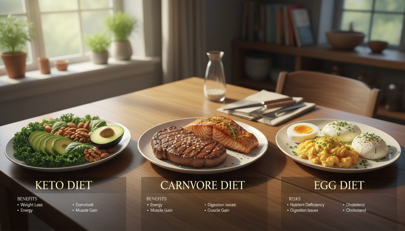 Keto vs. Carnivore vs. Egg Diet – Benefits and Risks