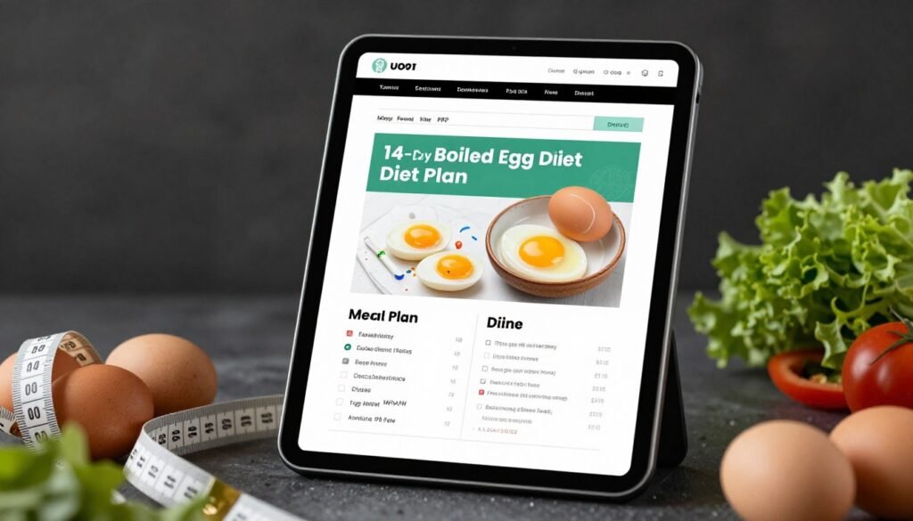 Complete 14-day egg diet meal plan to lose weight package