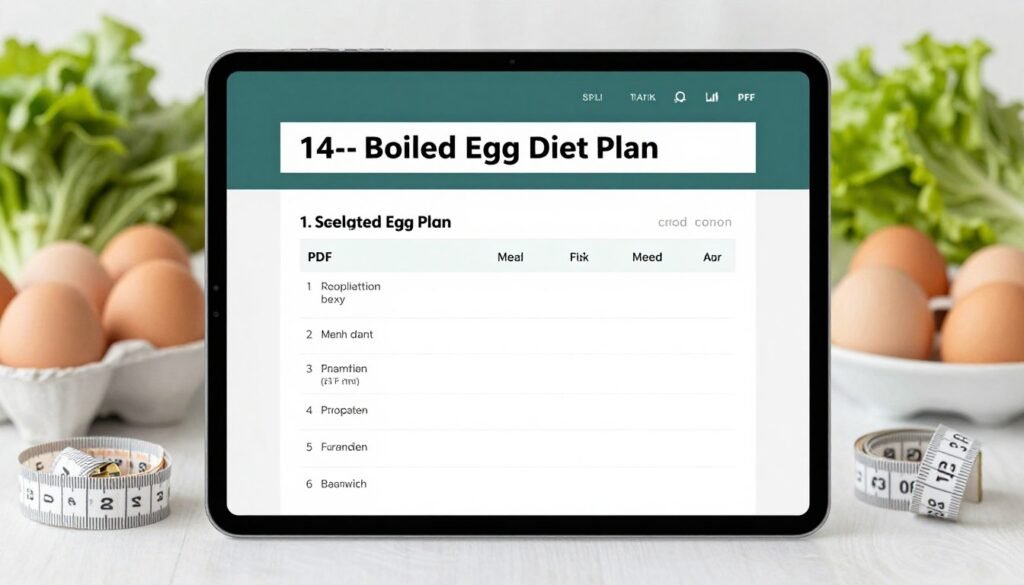 Complete boiled egg diet plan PDF guide with meal plans and recipes
