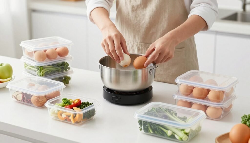 Meal prepping for egg diet meal plan to lose weight