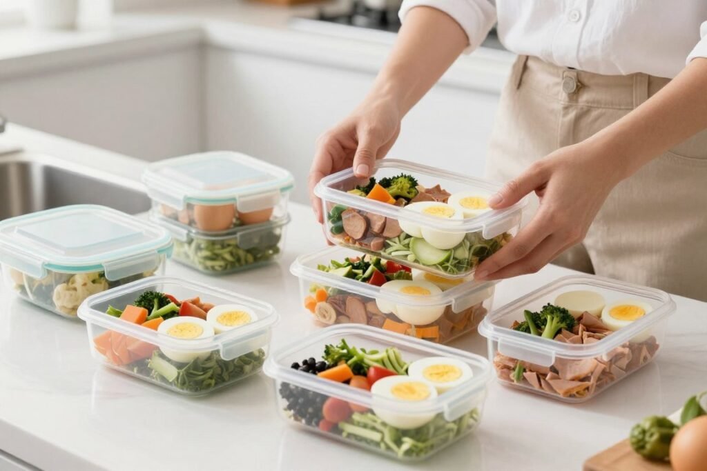 Person preparing meals for the boiled egg diet plan PDF