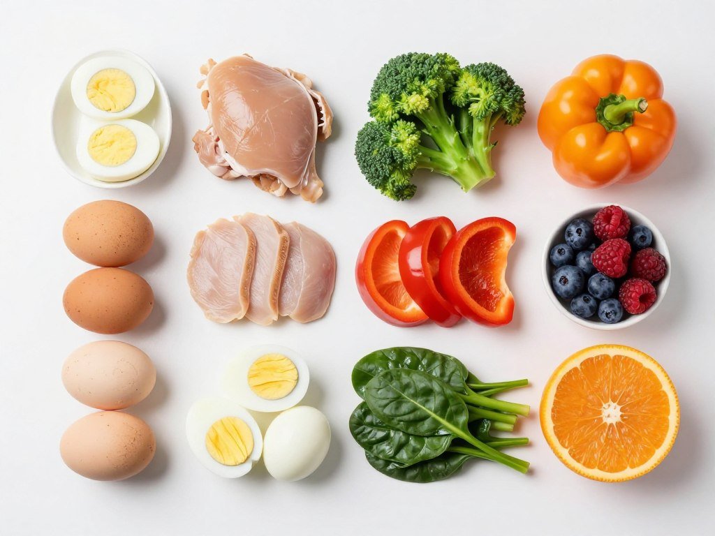 Variety of foods allowed on the boiled egg diet plan PDF