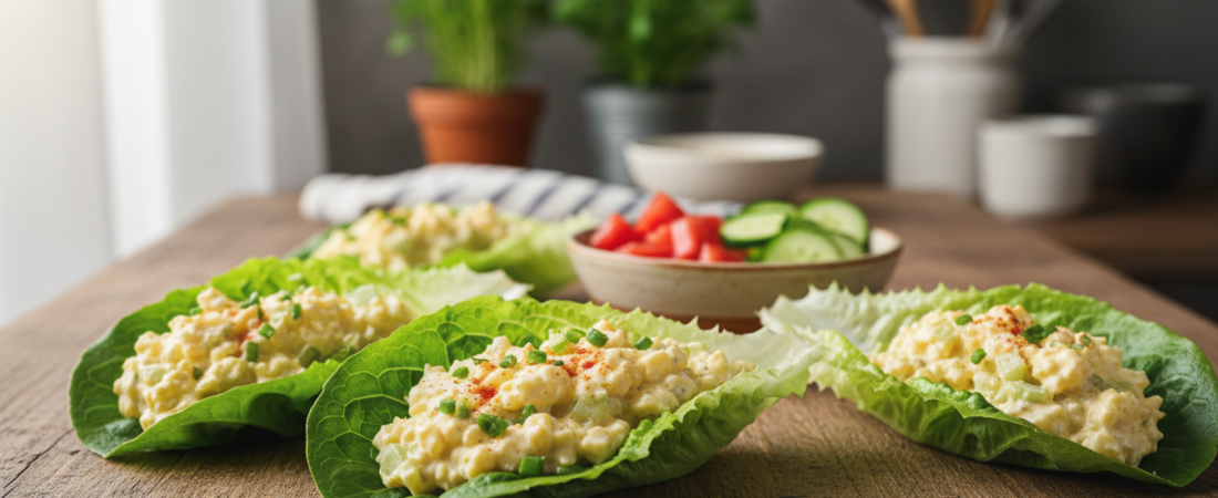 Healthy Egg Salad Lettuce Wraps