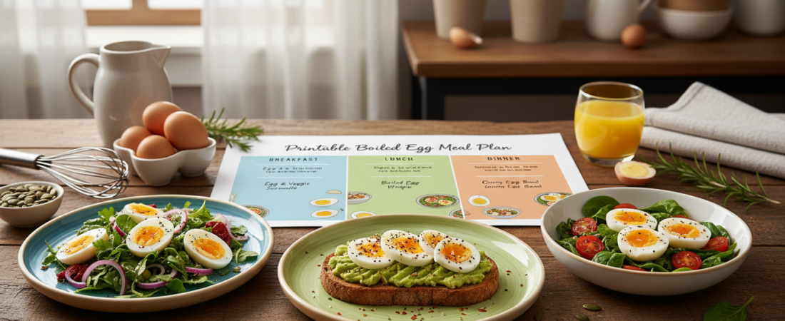 Printable Boiled Egg Meal Plan: Delicious and Nutritious