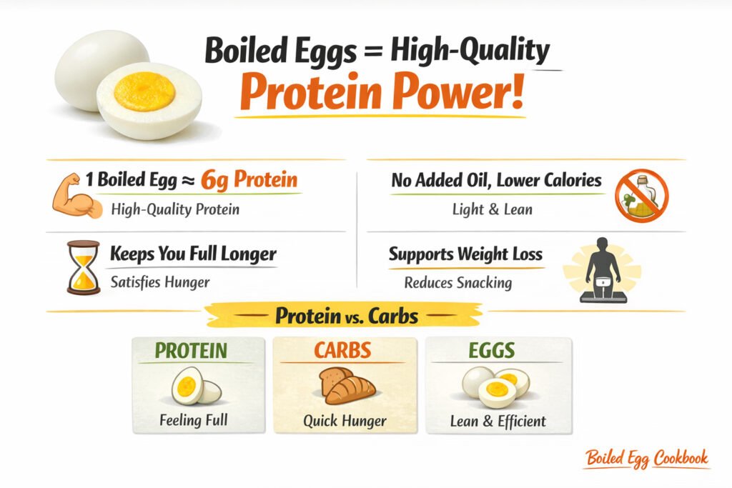 Boiled Eggs High Quality Protein power
