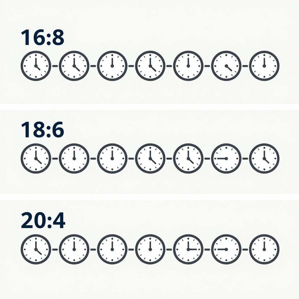 Comparison of different intermittent fasting schedules throughout the day