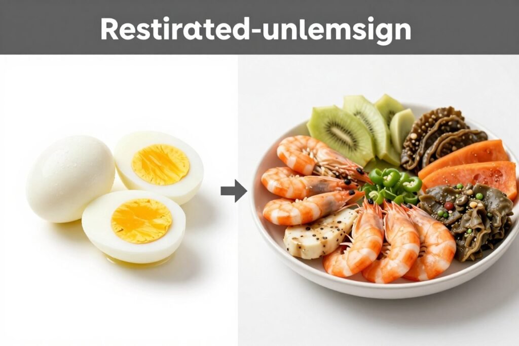 Transition from restrictive diet to balanced long-term eating plan