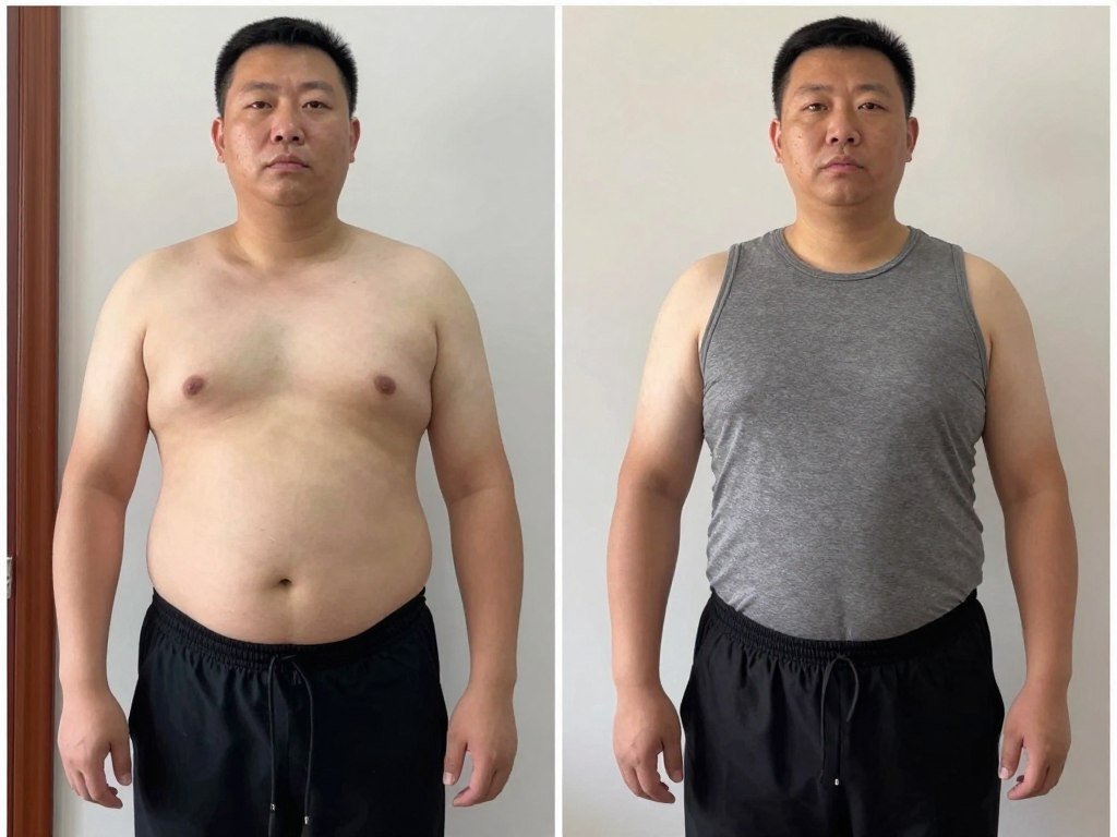 male boiled egg diet results showing weight loss transformation